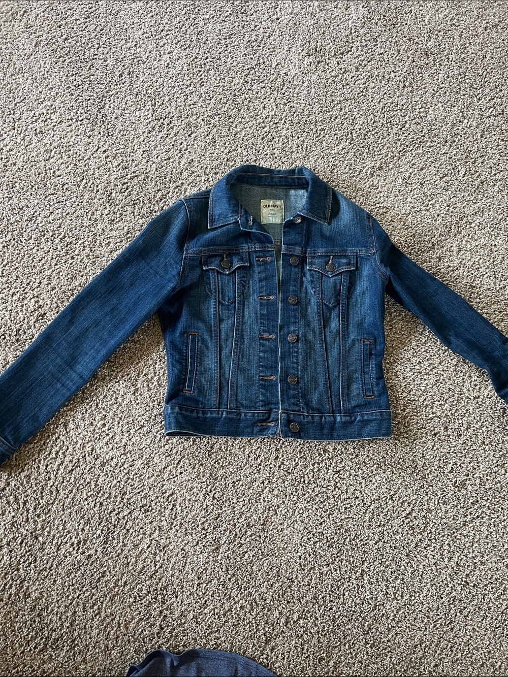 Old Navy women’s Dark Blue Denim Jacket Small Classic